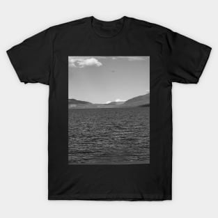 Francois Lake black and white photo T-Shirt